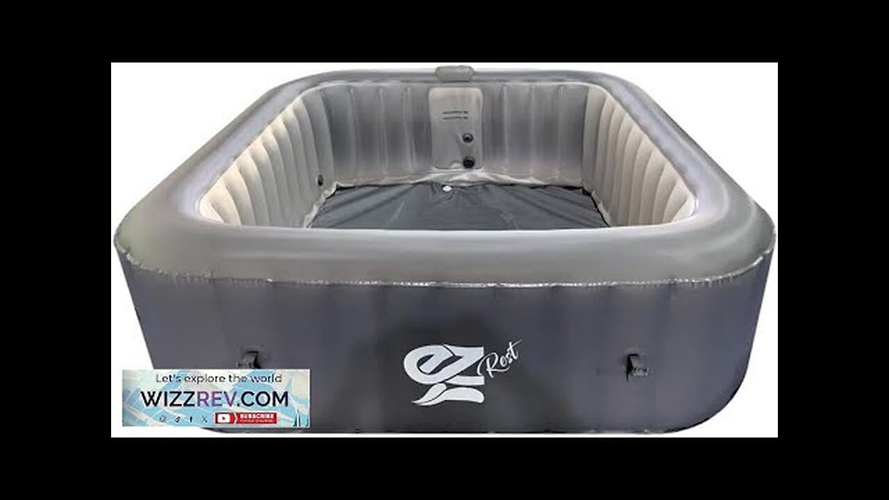 SereneLife Outdoor Portable Hot Tub 73'' x 73'' x 25'' 6-Person Review