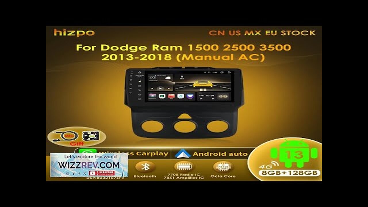 Hizpo 9inch Android Car Radio For Dodge Ram 1500 2500 3500 (2013-2018) Review