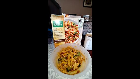 Eating Healthy Choice Café Steamers Grilled Chicken Marinara With Parmesan, Dbn, MI, 1/5/26