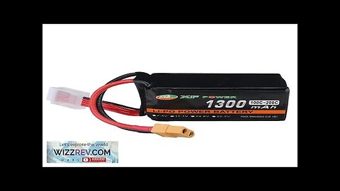 XF POWER 14.8V 1300mAh 100/200C 4S LiPo Battery XT60 Plug for RC Review