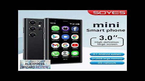 SOYES S23 Mini Smartphones Android 8.1 Dual SIM 3.0'' HD 1000mAh Battery Review