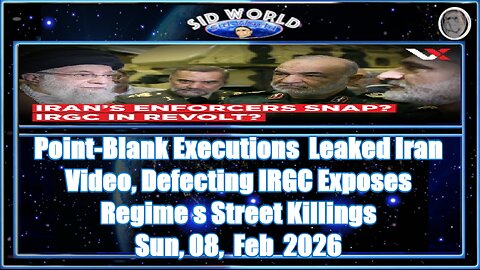 Point-Blank Executions Leaked Iran Video, Defecting IRGC Exposes Regime s Street Killings