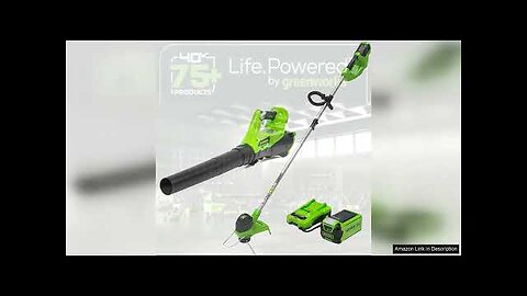 Greenworks 40V Cordless String Trimmer and Leaf Blower Combo Kit, 2.0Ah Battery Review