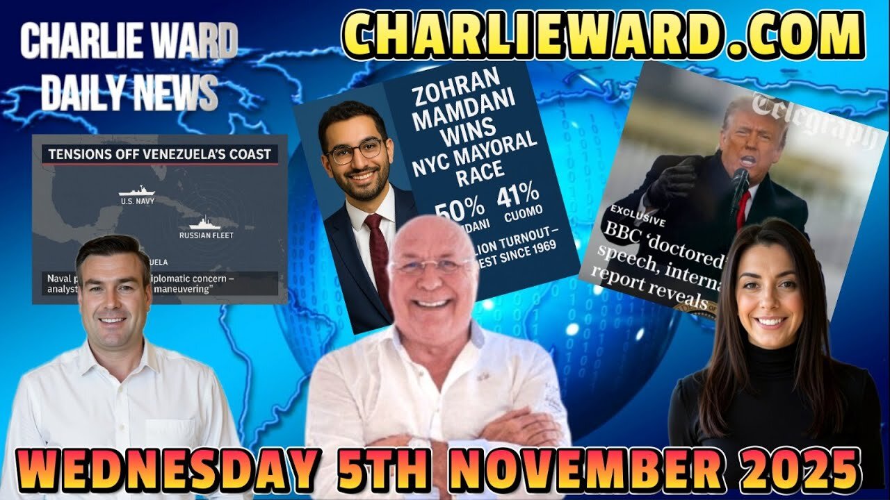 CHARLIE WARD DAILY NEWS WITH PAUL BROOKER & DREW DEMI WEDNESDAY 5TH NOVEMBER 2025