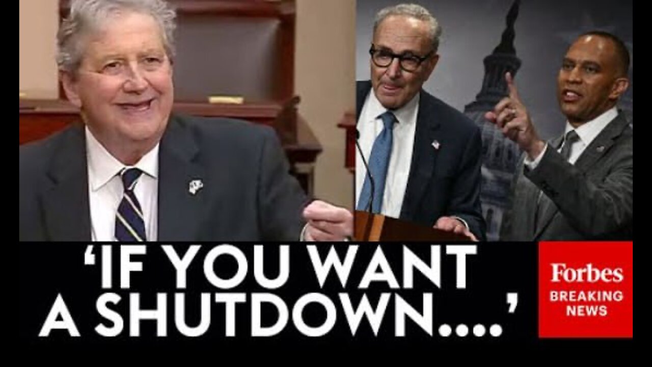 John Kennedy Warning To Democrats With Hours To Go Until Shutdown