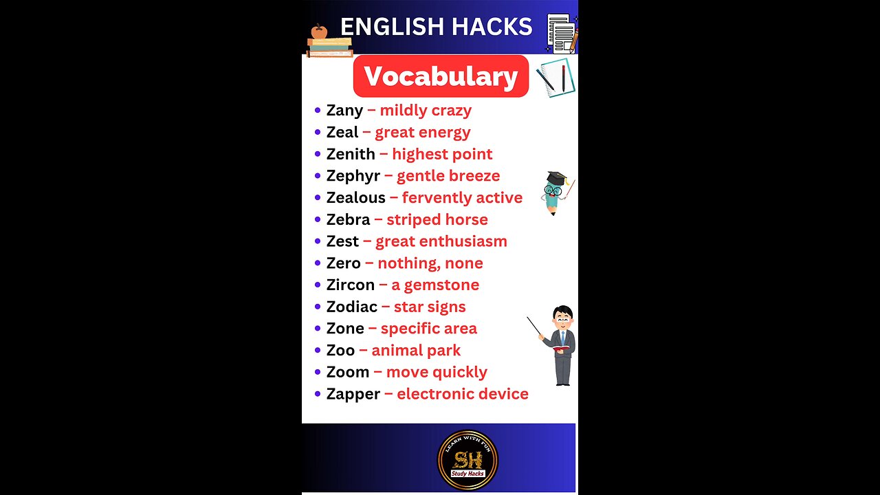 Daily use Important vocabulary words for exam 2025 66 #studyhacks123 #vocabulary #english #shorts