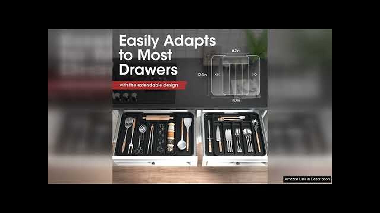 AUJEN Silverware Organizer - Expandable Kitchen Drawer Organizer Review