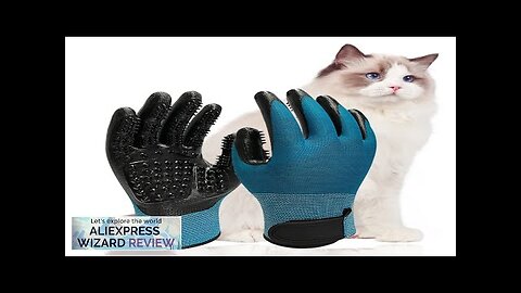 One Pair Hair Grooming Glove For Pet Dog Cat Bathing Silicone Massage Review