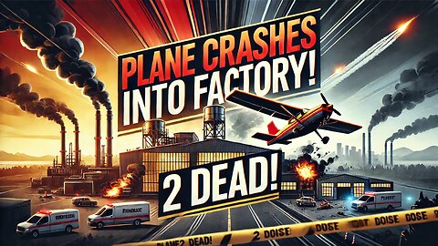 PLANE CRASHES INTO CALIFORNIA FACTORY, 2 DEAD!