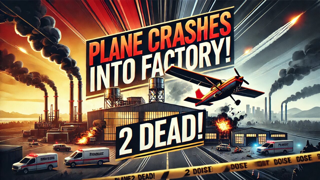 PLANE CRASHES INTO CALIFORNIA FACTORY, 2 DEAD!