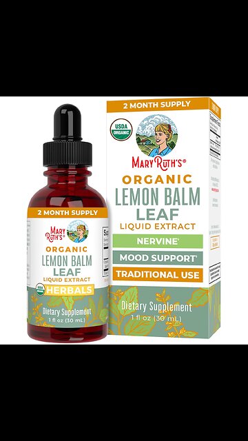 MaryRuth Organics Lemon Balm Leaf Liquid Extract