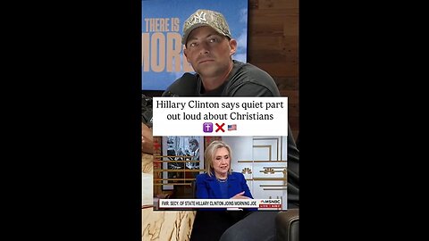 Hillary Clinton says Quiet Part *OUT LOUD* about White Men, Nationalist, Christian Men