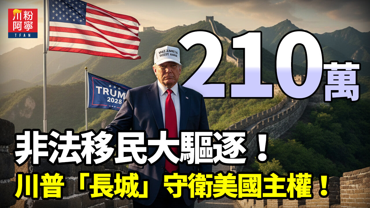210萬非法移民大驅逐!特朗普「長城」守衛美國主權! | 川粉阿寧(10/22/2025)