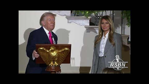 'We're here to celebrate Christmas' President Trump at today's White House Christmas party.