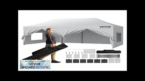 VEVOR 10x20 FT Pop up Canopy with Removable Sidewalls Instant Canopies Portable Review