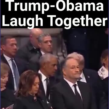 Trump-Obama Laugh Together