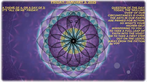 It's All on Me! ~ Numerology Energies for Friday, Jan. 3, 2025