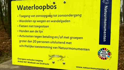 Waterloopbos in Marknesse eigendom van Natuurmonumenten donderdag 20 februari 2025
