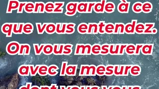 « Écoutez avec attention » marc 4:24.#shortvideo #shorts #youtubeshorts #ytshorts #youtube #yt #reel