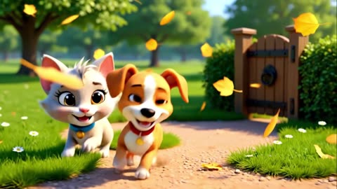 🎶 Best Friends Paw-ever 🐱🐶 | Cute Cat & Dog Song for Kids | Fun 3D Animation & Friendship