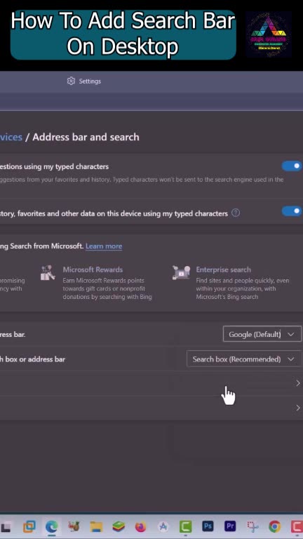 Add a SEARCH BAR to Your Desktop in 60 Seconds #shorts