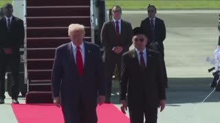 Donald Trump arrives in Kuala Lumpur to attend the ASEAN summit