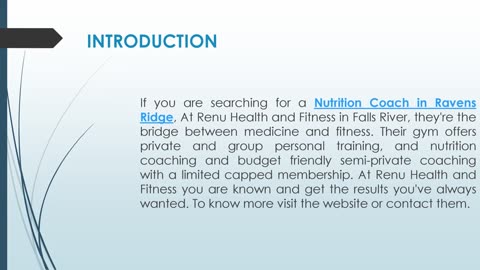 If you are searching for a Nutrition Coach in Ravens Ridge