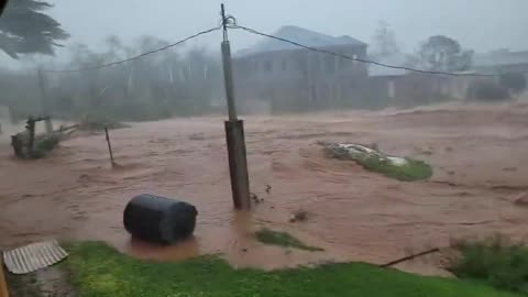 Major Flooding Due To Hurricane Melissa In Spaulding, Clarendon, Jamaica