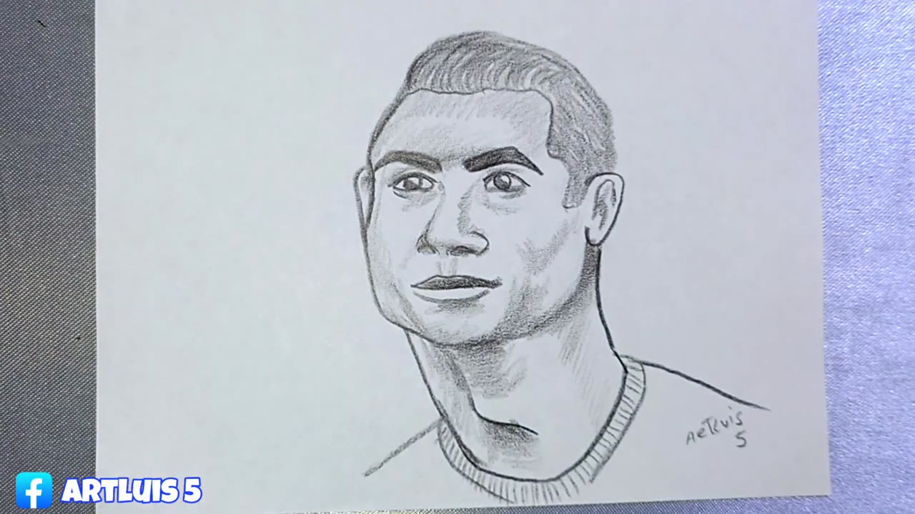 How To Draw Cristiano Ronaldo step by step