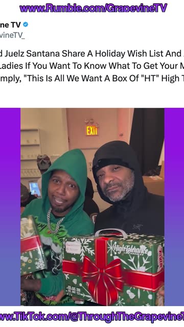 Jim Jones And Juelz Santana Share Their Holiday Wish: A Box Of “HT” High Tolerance cannabis.