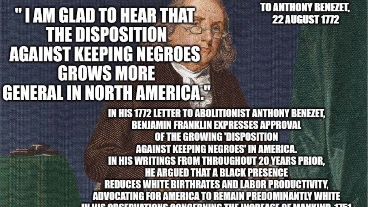 1772.8.22 Benjamin Franklin to Anthony Benezet, 22 August 1772