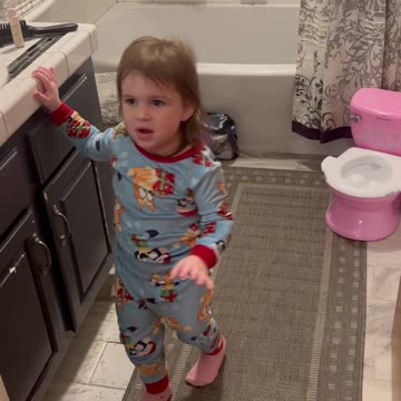 Old lock and a toddler