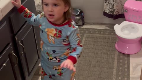 Old lock and a toddler