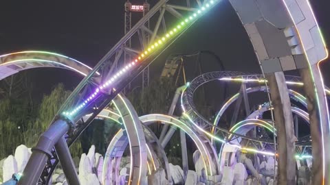 Happy Valley Theme Park – Nanjing 🇨🇳 | Walk Around the Park & Attractions