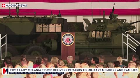 🇺🇸 First Lady Melania Trump Delivers Remarks to North Carolina Military Members and Families [LIVE]