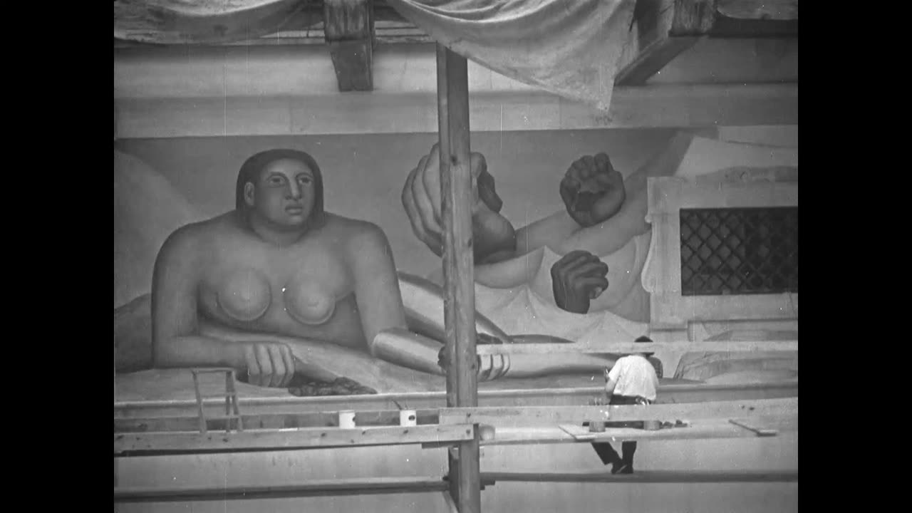 Diego Rivera Industrial M... - Diego Rivera Industrial Mural, Detroit Institute of Arts - fc-fc-2704