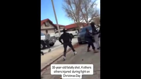 A Black Brawl on the streets of Lancaster California Ends Up With 1 dead 4 Others Wounded