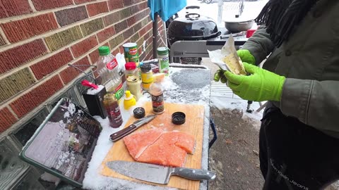 Winter Grill Stream | Lemon Pepper Salmon | I💚Charcoal