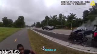 Man intentionally rams police cruiser during traffic stop because he was “bored” and “hates cops.”