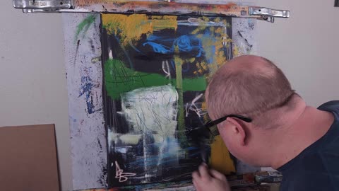 Cold Wax + Oil Painting Process | “Memory Diagram” (NO. 106) | Abstract Mixed Media Art