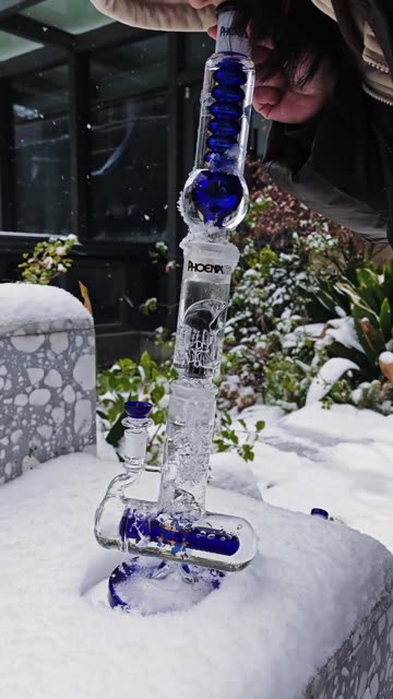 Snow outside, ice inside ❄️ #stonerfam #420