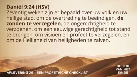 Wim Grandia - De tijd van het einde - Deel 26 - Daniël 9 24