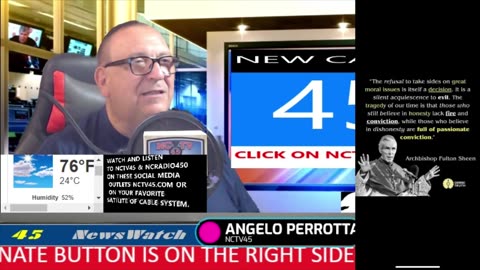 NCTV45 NEWSWATCH MORNING TUES JAN 20 2026 WITH ANGELO PERROTTA