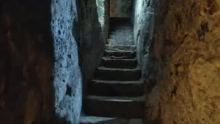 A man knocked down a basement wall, finding a 2,000-year-old underground vity