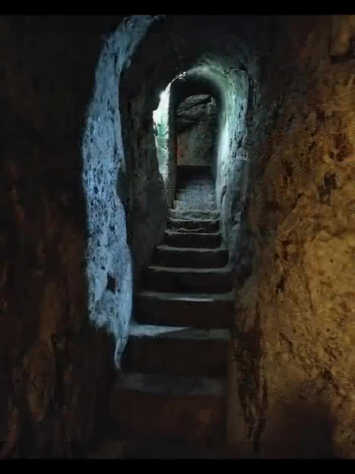 A man knocked down a basement wall, finding a 2,000-year-old underground vity