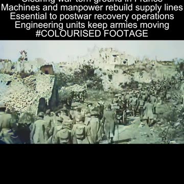 American engineers clear roads and rebuild lines on the Western Front 1918–1919