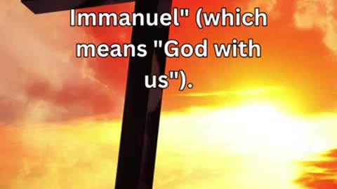 A Bible Verse for Spiritual Growth Matthew 1:23 prayer dailyverse dailybibleverse