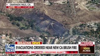 LAFD Issues Evacuation for Granada Hills Brush Fire.