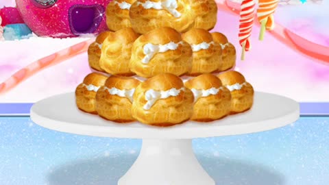 🦄 Unicorn Bakery Chef: Unicorn Puff Tower✨