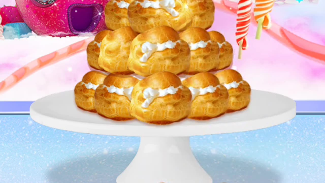 🦄 Unicorn Bakery Chef: Unicorn Puff Tower✨